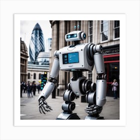 Robot In London 7 Art Print