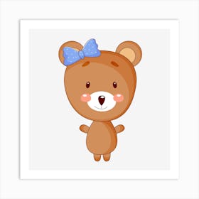 Cute Teddy Bear Art Print