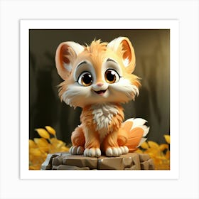 Cute Fox 81 Art Print