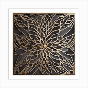 Golden Flower Art Print