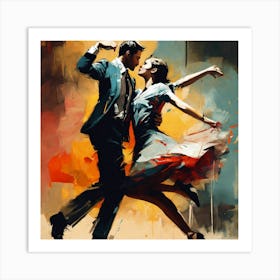 Tango Dancers Art Print