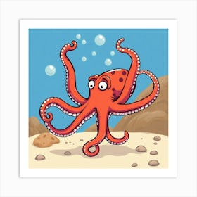 Asm Gym Funny Octopus D013d31f 6550 416b 85dc F20888b4c878 Art Print