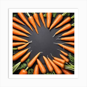 Carrots In A Circle 26 Art Print