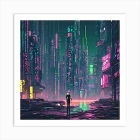 Futuristic City 2 Art Print