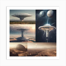 Alien Spaceship 7 Art Print