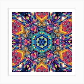 Psychedelic Mandala 87 Art Print