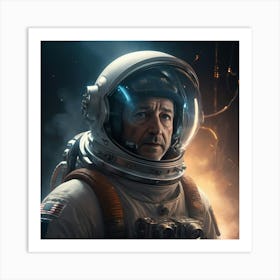 Man In Space Art Print