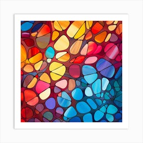 Stained Glass Background 8 Art Print