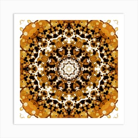 Abstraction A Small Pattern Of Coffee 2 Art Print