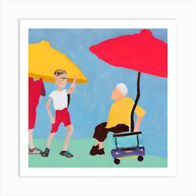 Umbrellas Art Print