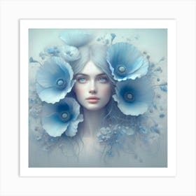 Blue Poppy Art Print