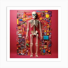 Toy Skeleton 2 Art Print