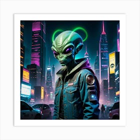 Alien In The City 1 Art Print