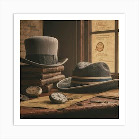 Hats Stock Videos & Footage Art Print