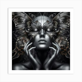 Butterfly Woman 2 Art Print