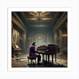 Joker At The Piano 9 Art Print