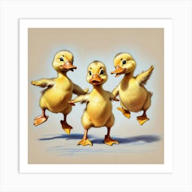 Ducklings 34 Art Print