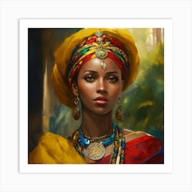 African Beauty Art Print