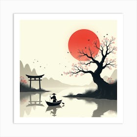 Asian Landscape Art Print