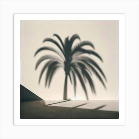 Shadow Of Palm Tree 4 Art Print