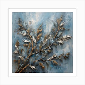 Blue spruce branches 1 Art Print