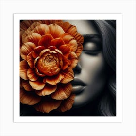 A woman 15 Art Print