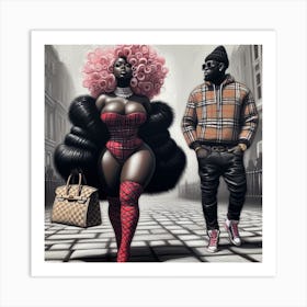 Man And A Woman 1 Art Print