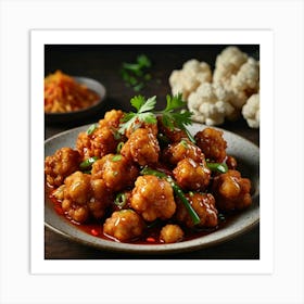 Chinese Fried Cauliflower Art Print