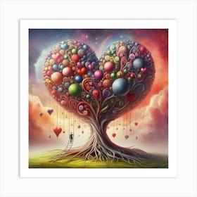 Heart Tree 1 Art Print