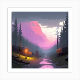 Twilight Forest Art Print