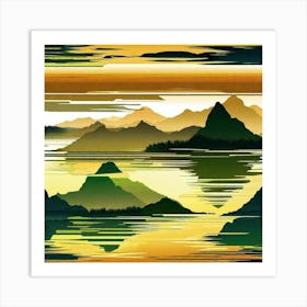 Mountain Landscape 27 Art Print