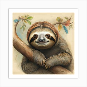 Sloth 48 Art Print