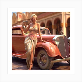 Vintage Car 2 Art Print