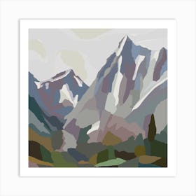 Alps View Art Print