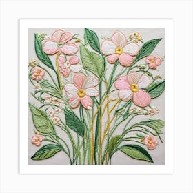 Pink Flowers 1 Art Print