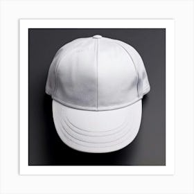 White Baseball Cap 3 Art Print