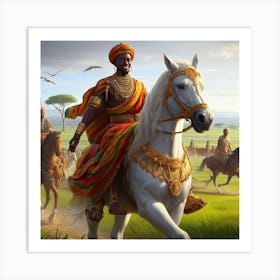 African Warriors Art Print