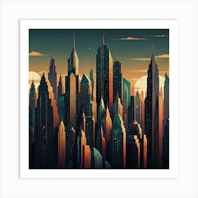 Futuristic Cityscape 41 Art Print