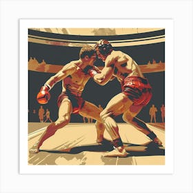 A Greco Roman Wrestling Vector Design Illustrati 1719334744 3 Art Print