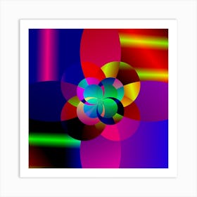 Fractal Artwork Abstract Background Art Print