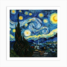 Starry Night 4 Art Print