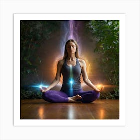 Meditating Woman 1 Art Print