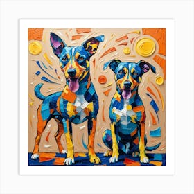 Two Dogs 5 Art Print