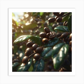 Coffee Beans On A Tree 78 Art Print