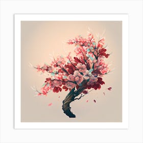 Cherry Blossom Tree Art Print