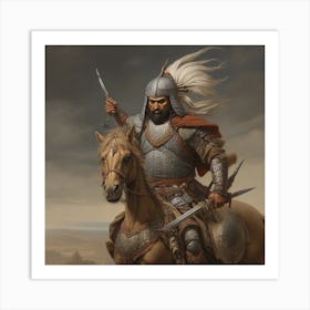 Leonardo Diffusion Xl An Imaginary Image Of A Persian Warrior 0 Art Print