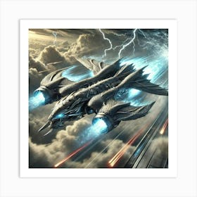 Celestial Fang Frigates Speed Burst Art Print