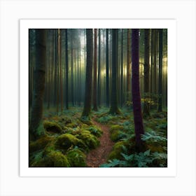 Forest Path Art Print