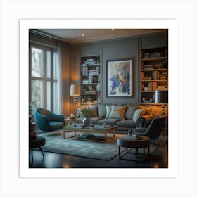 He Designed A Modern Living Room For Me That Kee (3) Art Print