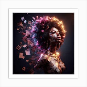 Portrait Of A Black Woman 2 Art Print